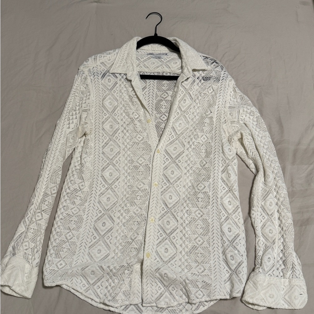 Zara white button up